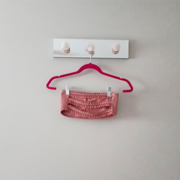 NWT Pilyq rose bandeau bikini top & bottom set, M - Picture 6 of 8